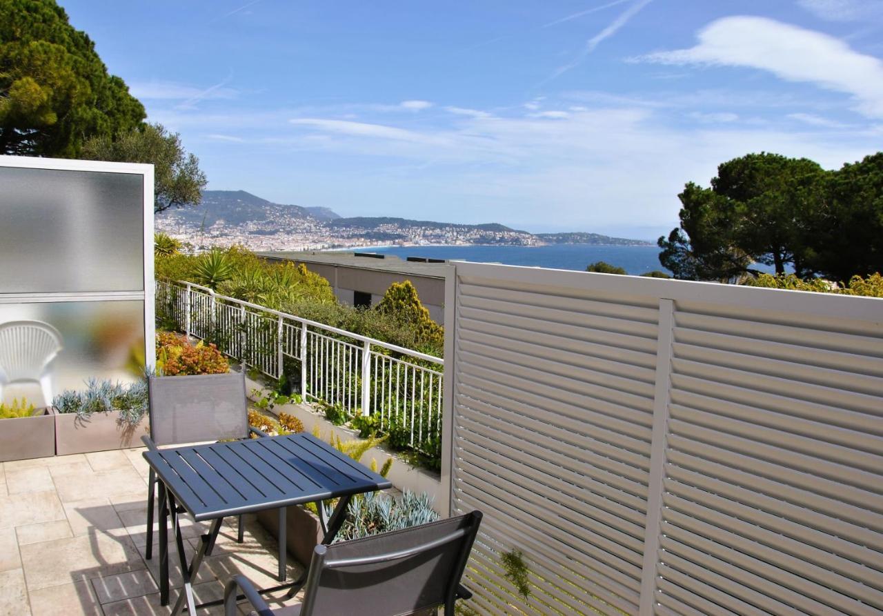 Ferienwohnung La Terrasse De La Reine Nizza Exterior foto
